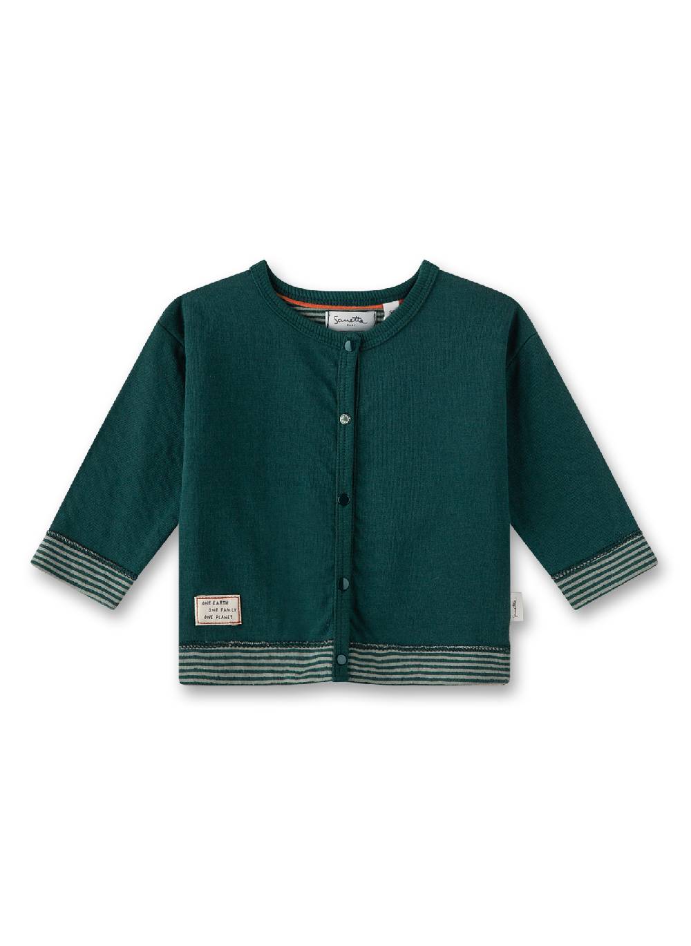 Sanetta Jungen-Sweatjacke Grün Exklusive Angebote