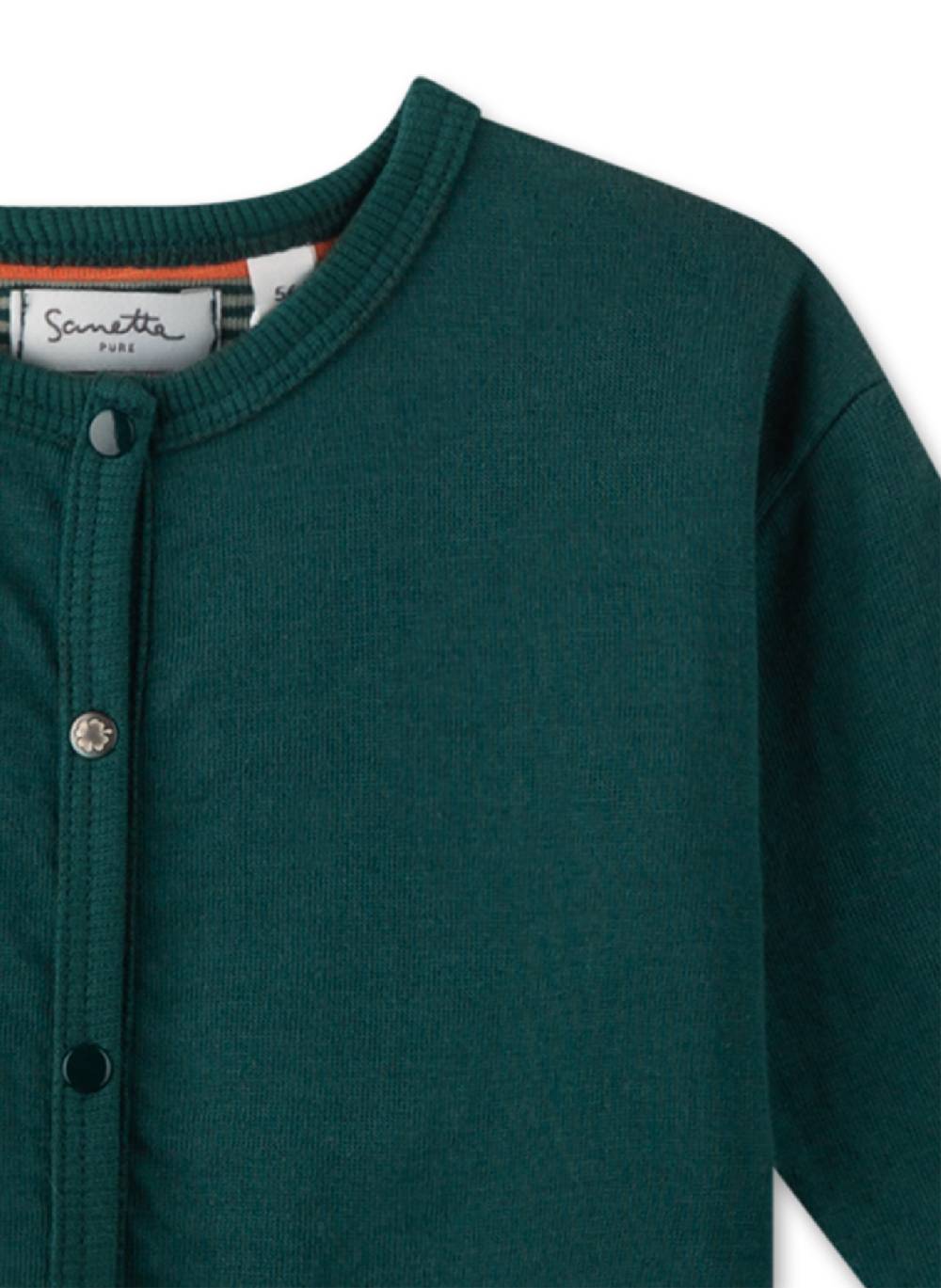 Sanetta Jungen-Sweatjacke Grün Exklusive Angebote