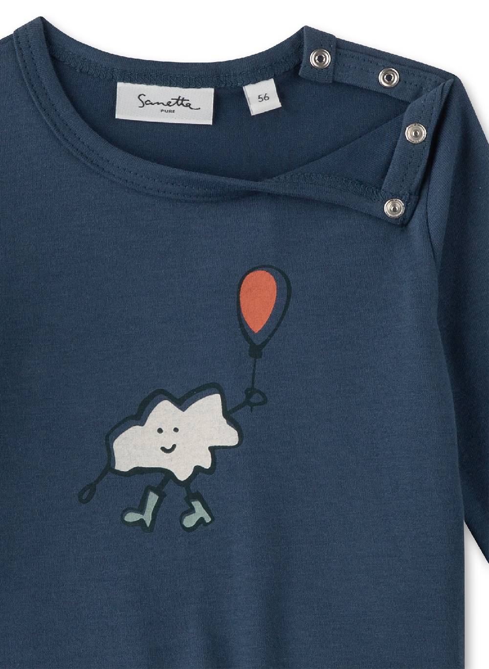 Sanetta Jungen-Langarmshirt Blau Große Rabatte