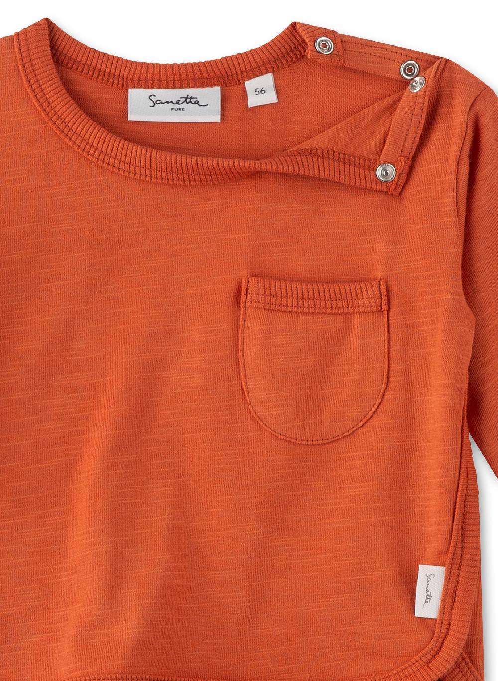 Sanetta Jungen-Langarmshirt Orange Neuheiten