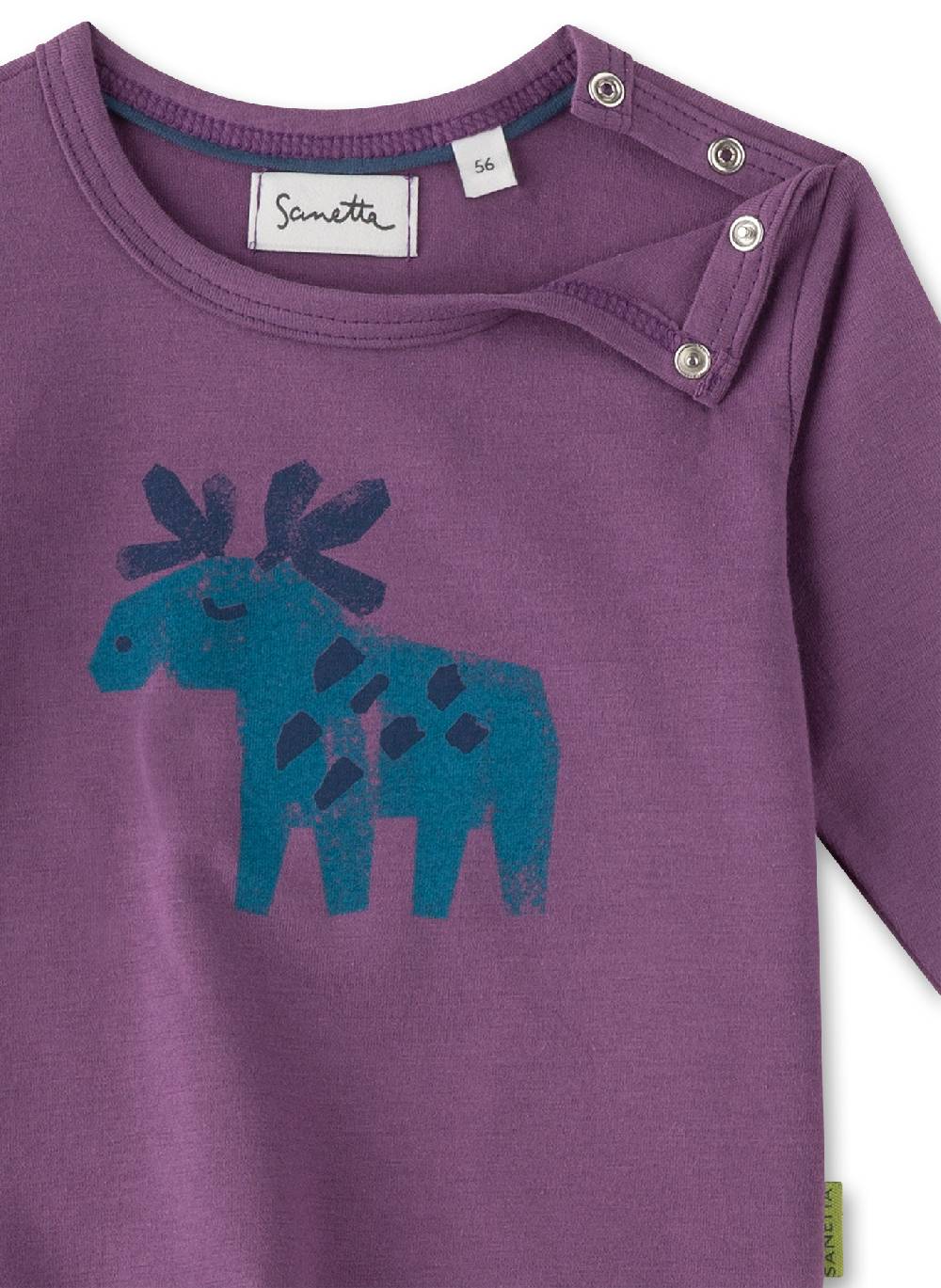 Sanetta Jungen-Langarmshirt Lila Räumungsverkauf