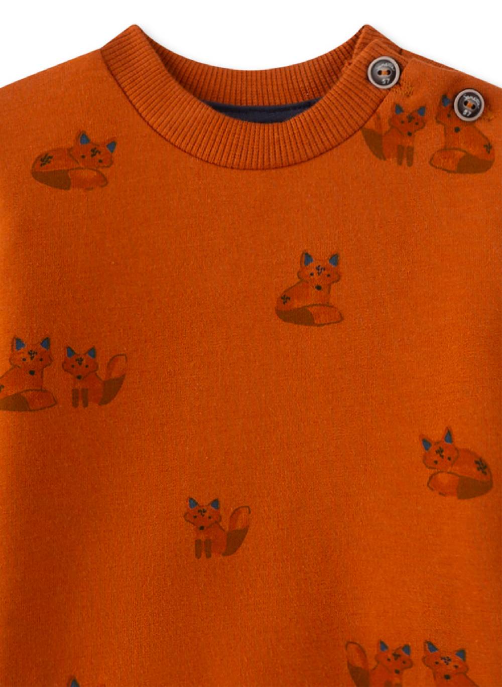 Sanetta Jungen-Sweatshirt Orange Riesige Ersparnisse