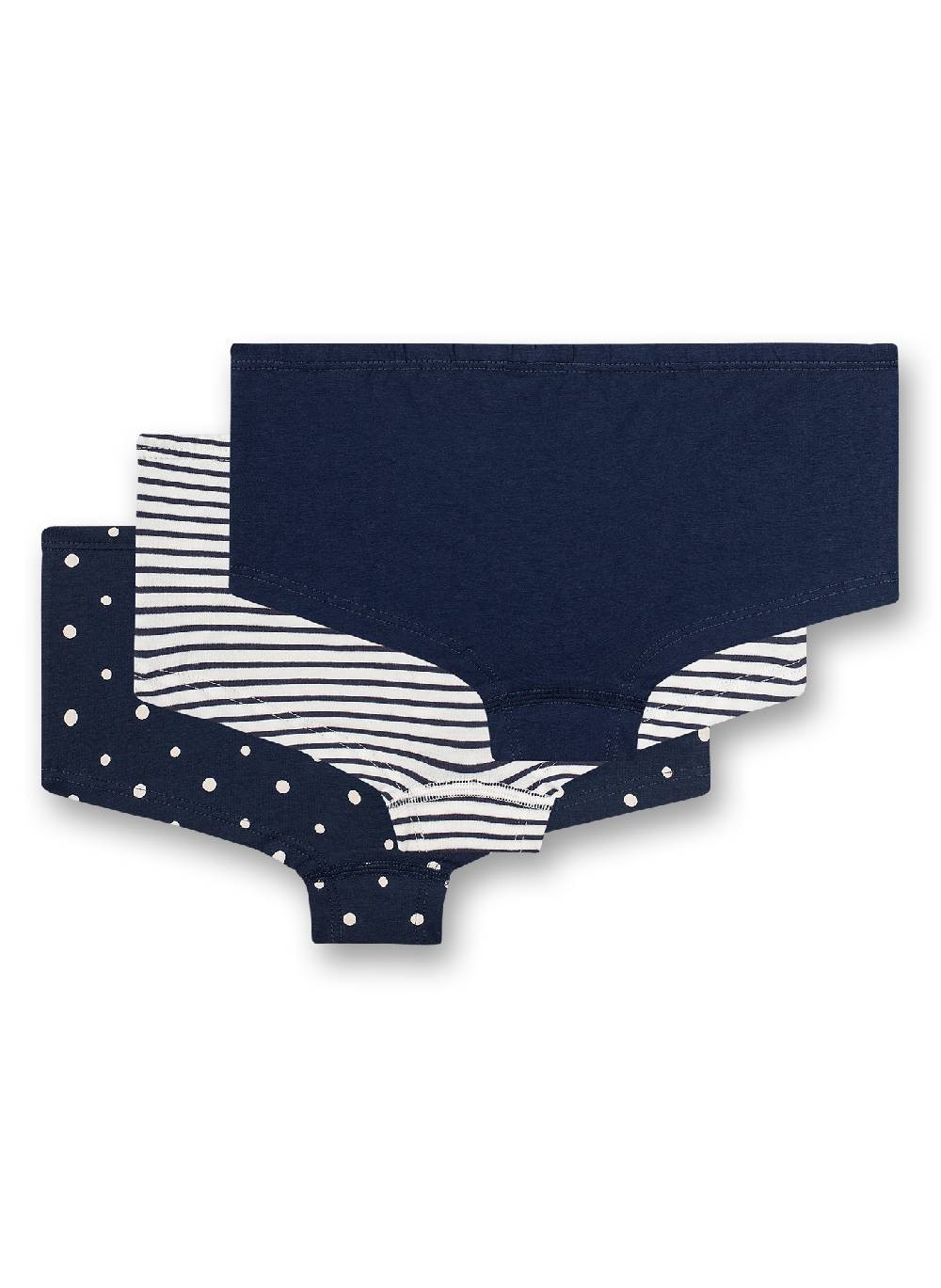 Sanetta Mädchen-Pantys (Dreierpack) Dunkelblauer Dots-Allover und Dunkelblau Valentinstagsangebot