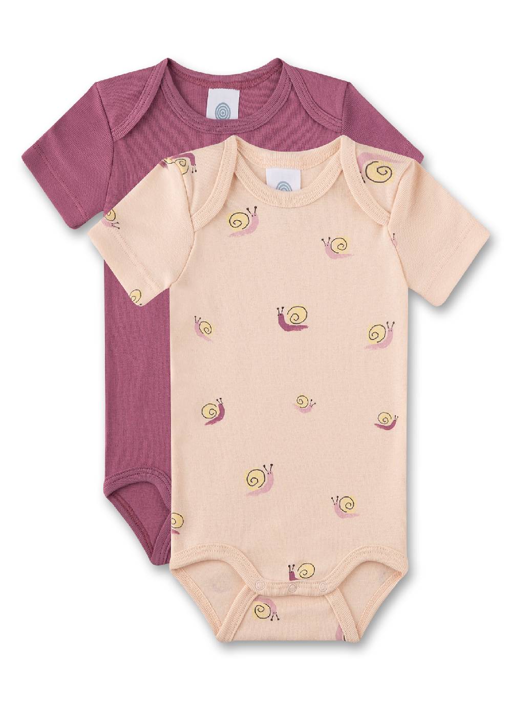 Sanetta Baby-Body langarm (Doppelpack) Beige Große Rabatte