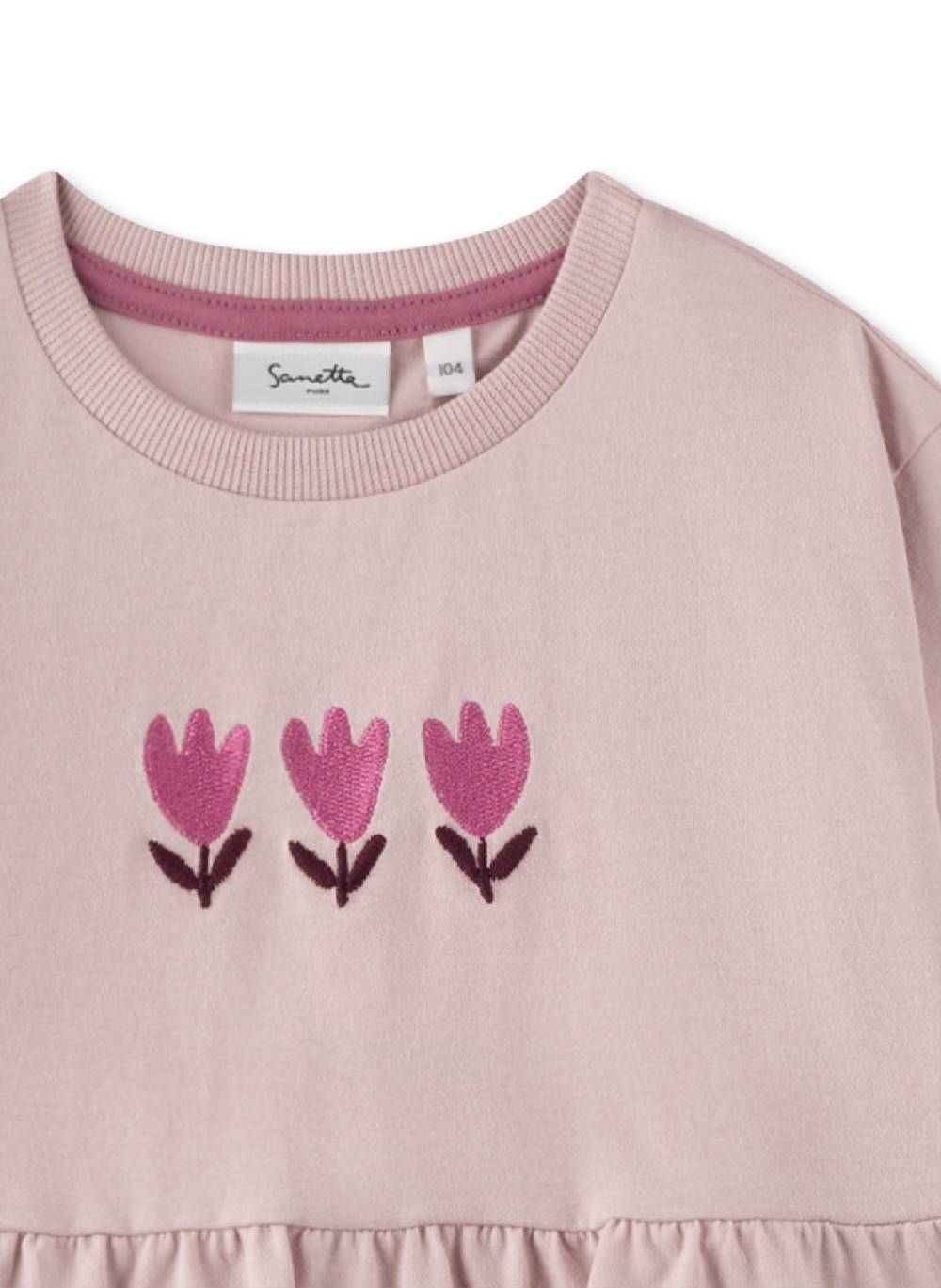 Sanetta Mädchen-Langarmshirt Rosa Vierteljährliche Förderung