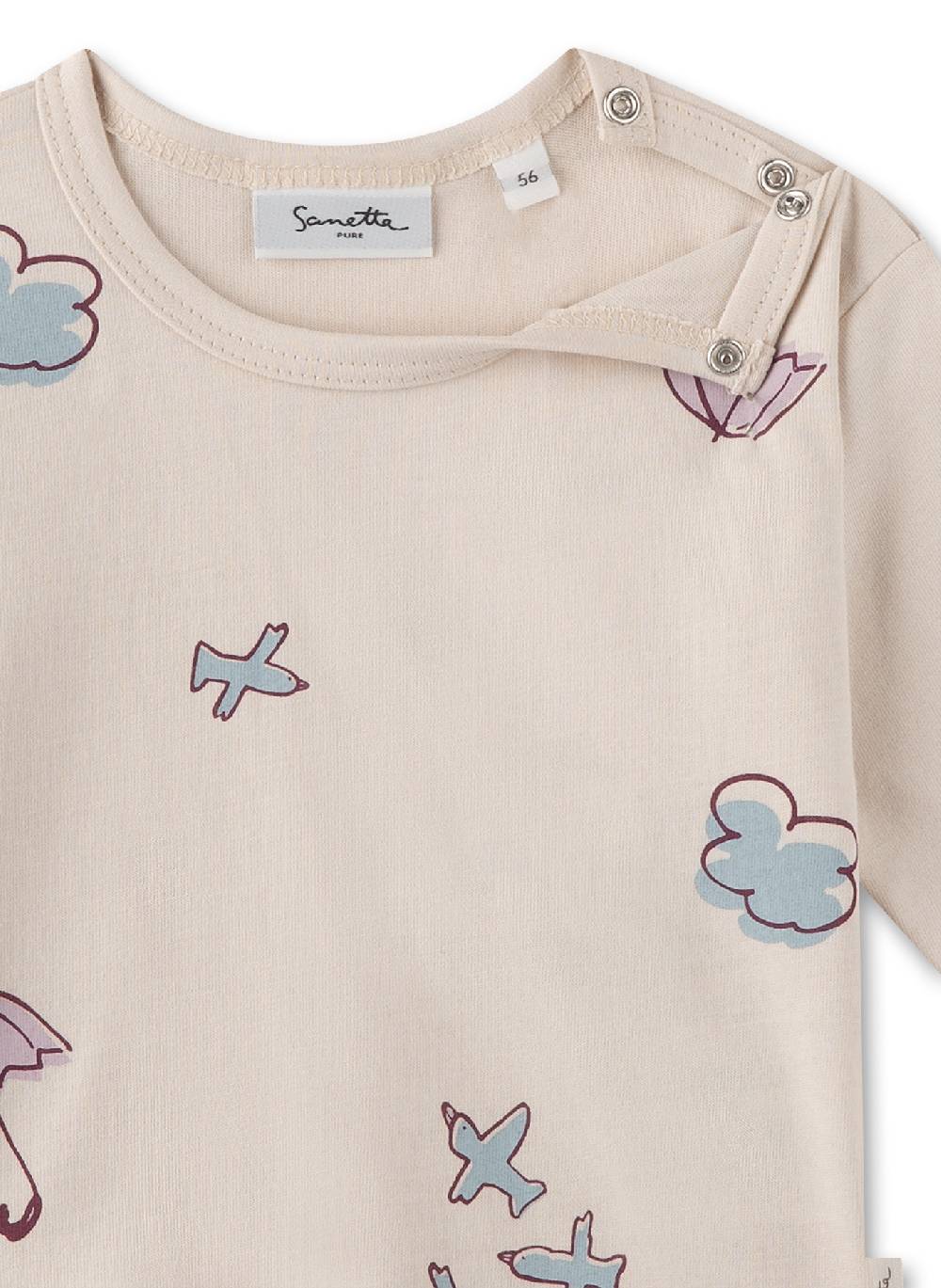 Sanetta Mädchen-Langarmshirt Beige Riesige Rabatte