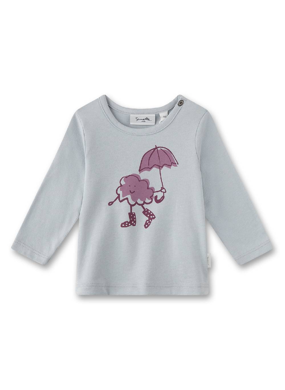 Sanetta Mädchen-Langarmshirt Blau 50% Rabatt mit kostenlosem Versand