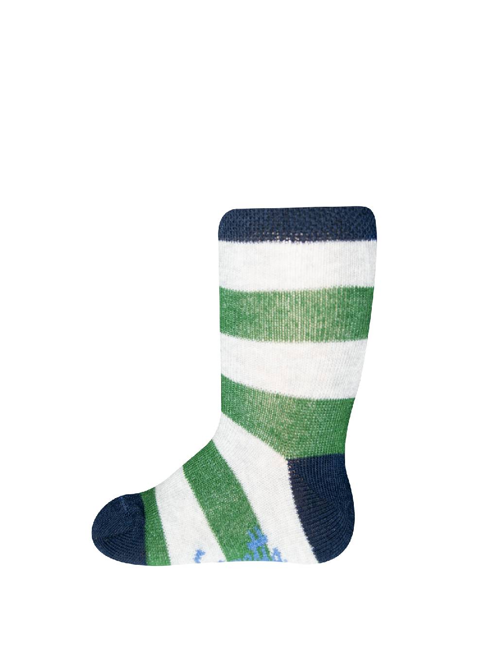 Sanetta Jungen-Socken (Doppelpack) Dunkelblau und Grün-geringelt Black Friday Preise