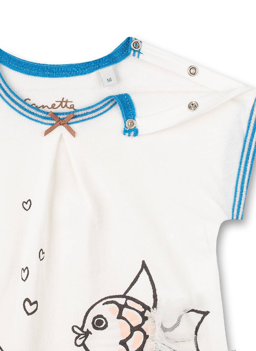 Sanetta Mädchen T-Shirt Off-White Water World 2025