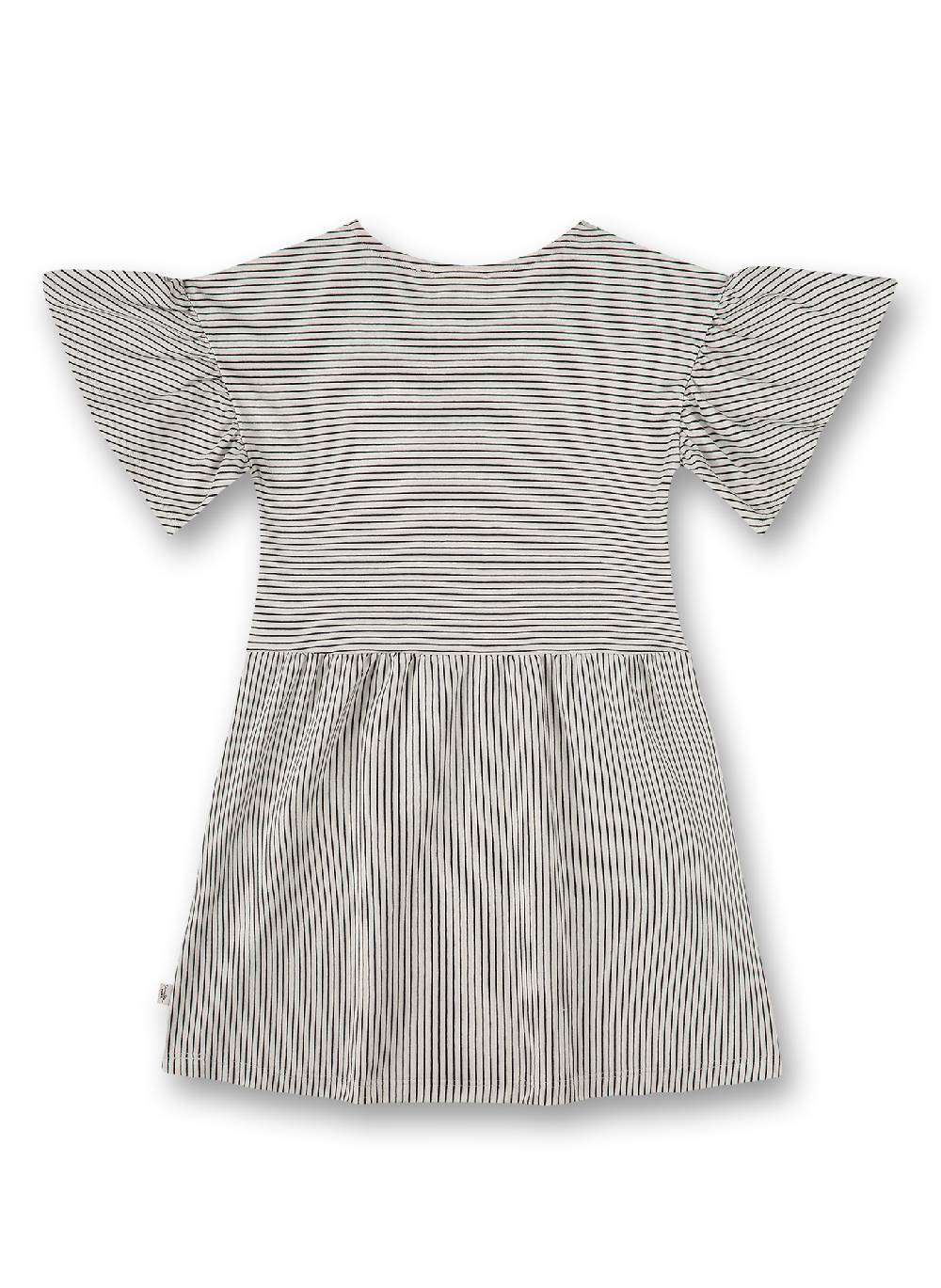 Sanetta Mädchen-Kleid Off-White Ringel Angebote