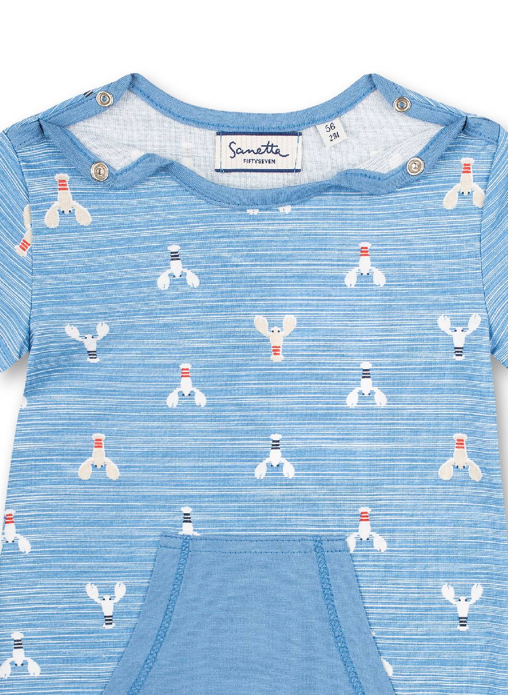 Sanetta Jungen-Overall Blau Little Lobster Fabrikverkauf