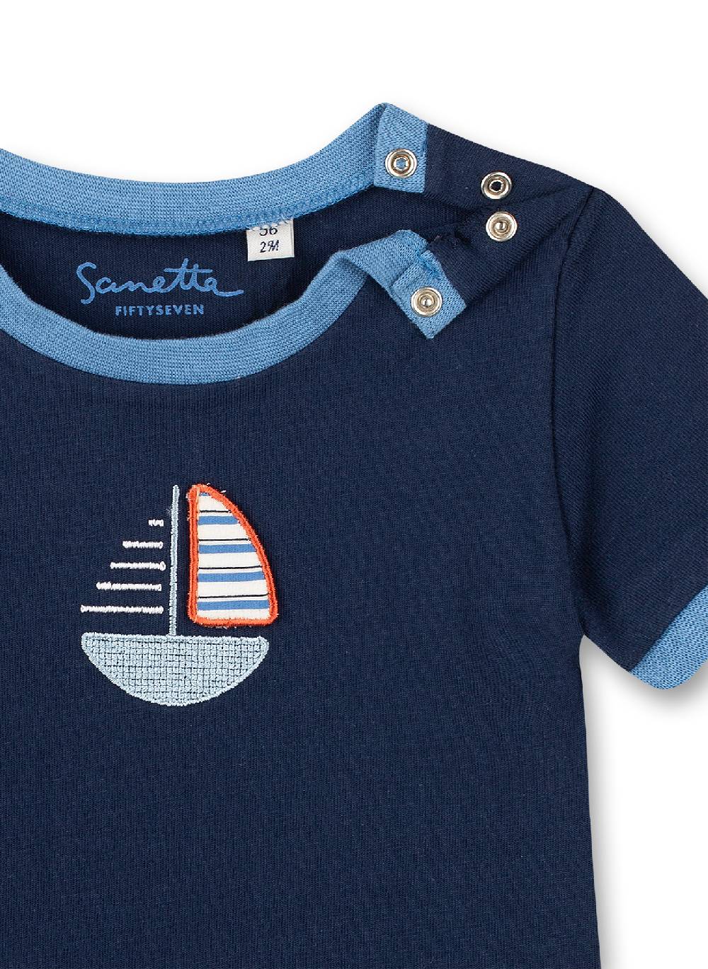 Sanetta Jungen T-Shirt Dunkelblau Little Lobster Meist gekauft