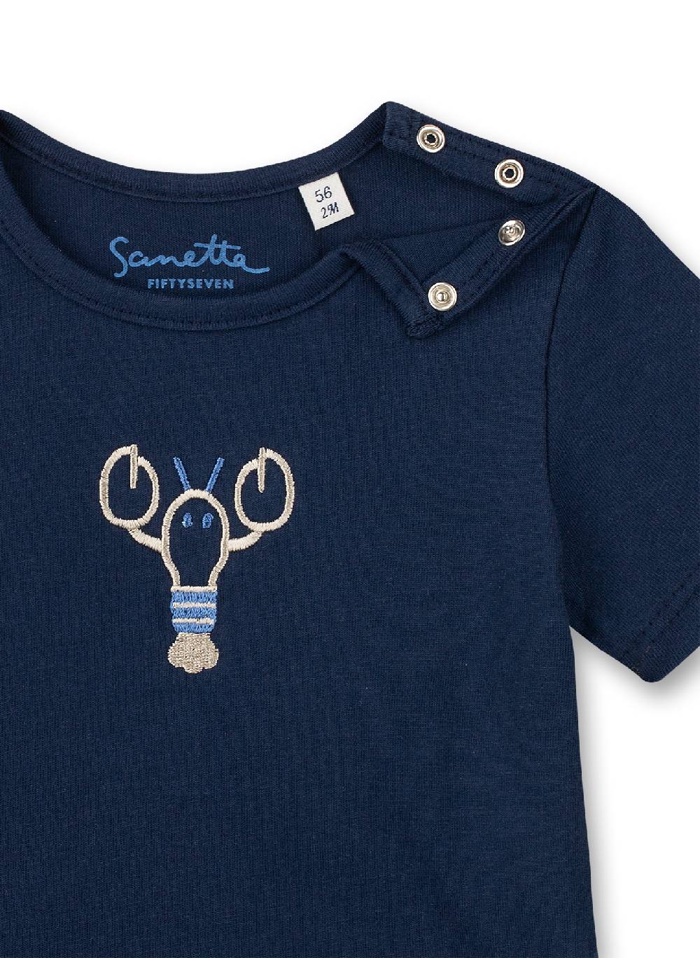 Sanetta Jungen T-Shirt Dunkelblau Little Lobster Blitzverkäufe