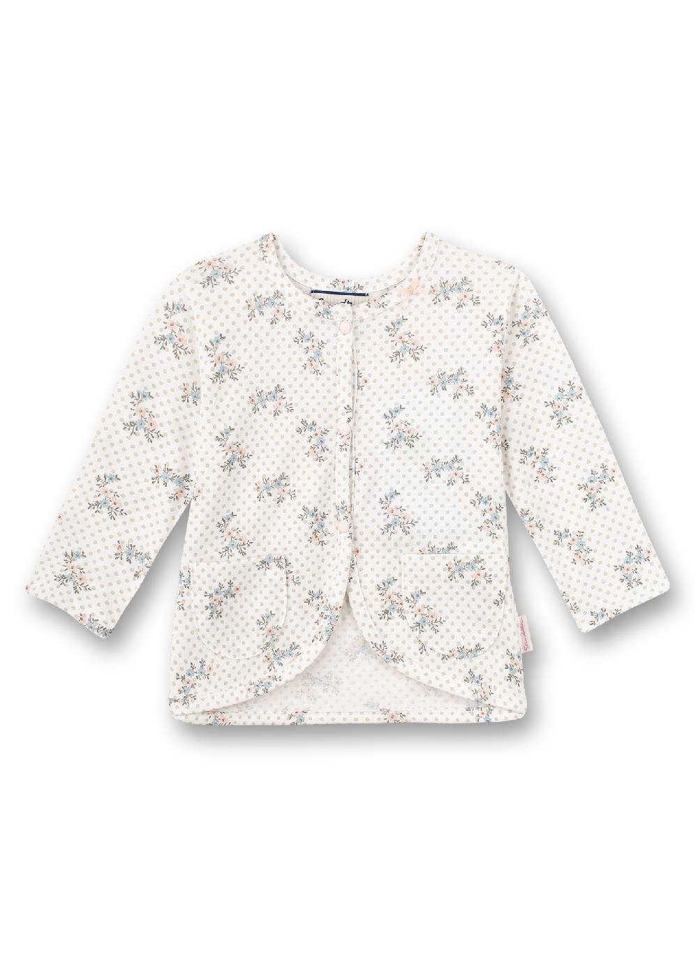 Sanetta Mädchen-Jacke Off-White Dots-Alover Fluffy Duckling Kostenloser Versand