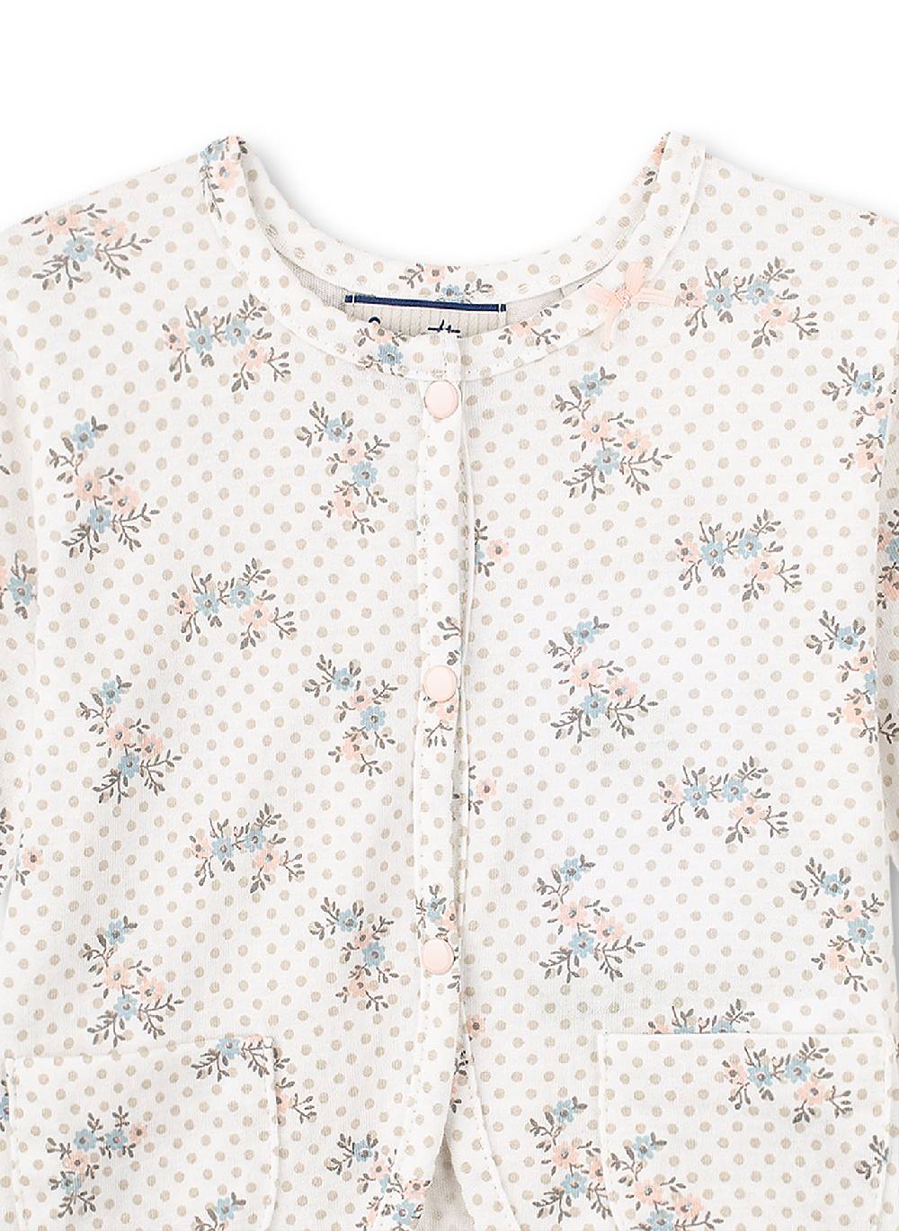 Sanetta Mädchen-Jacke Off-White Dots-Alover Fluffy Duckling Kostenloser Versand