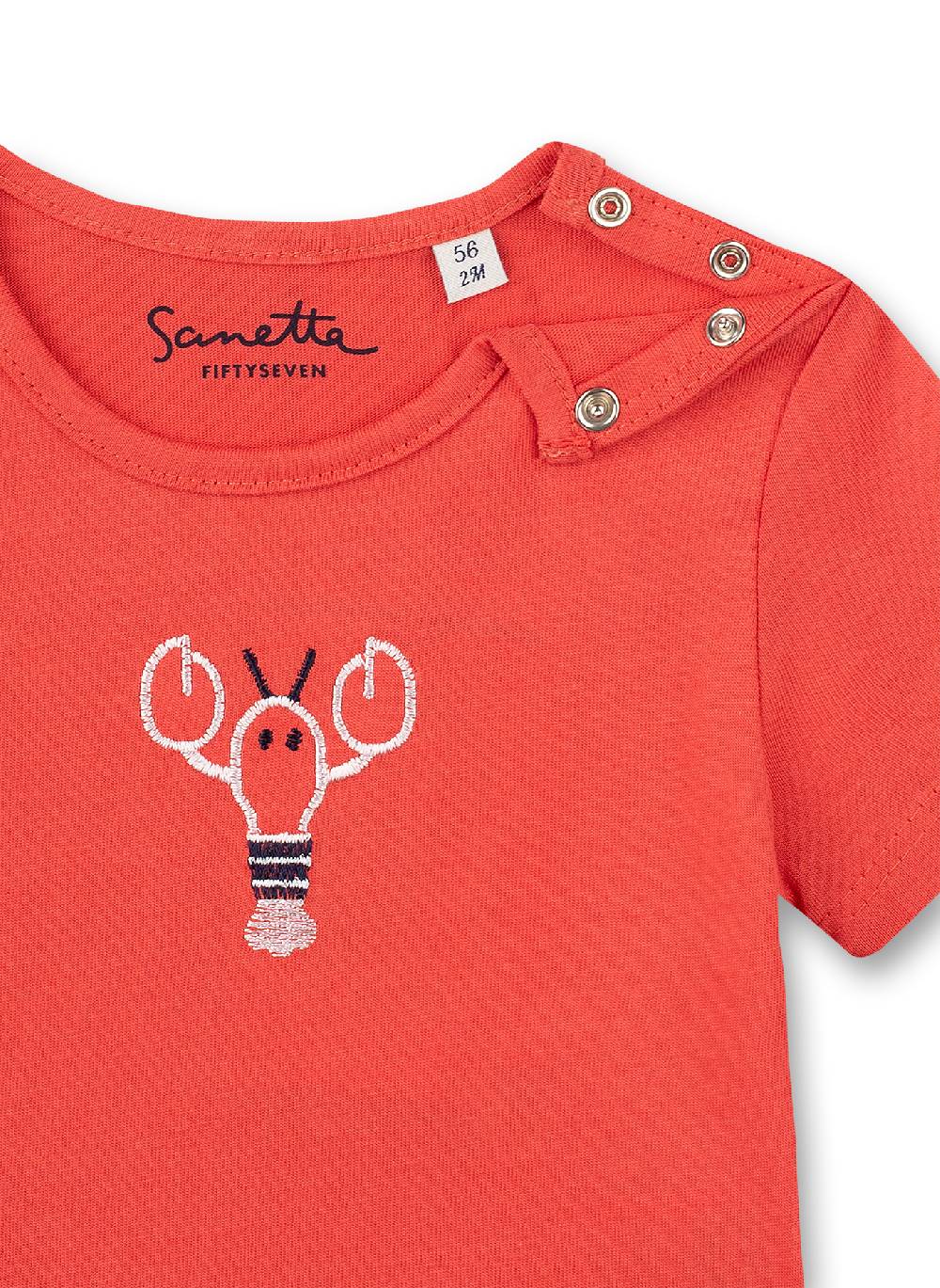 Sanetta Jungen T-Shirt Rot Little Lobster Fabrik Onlineshop