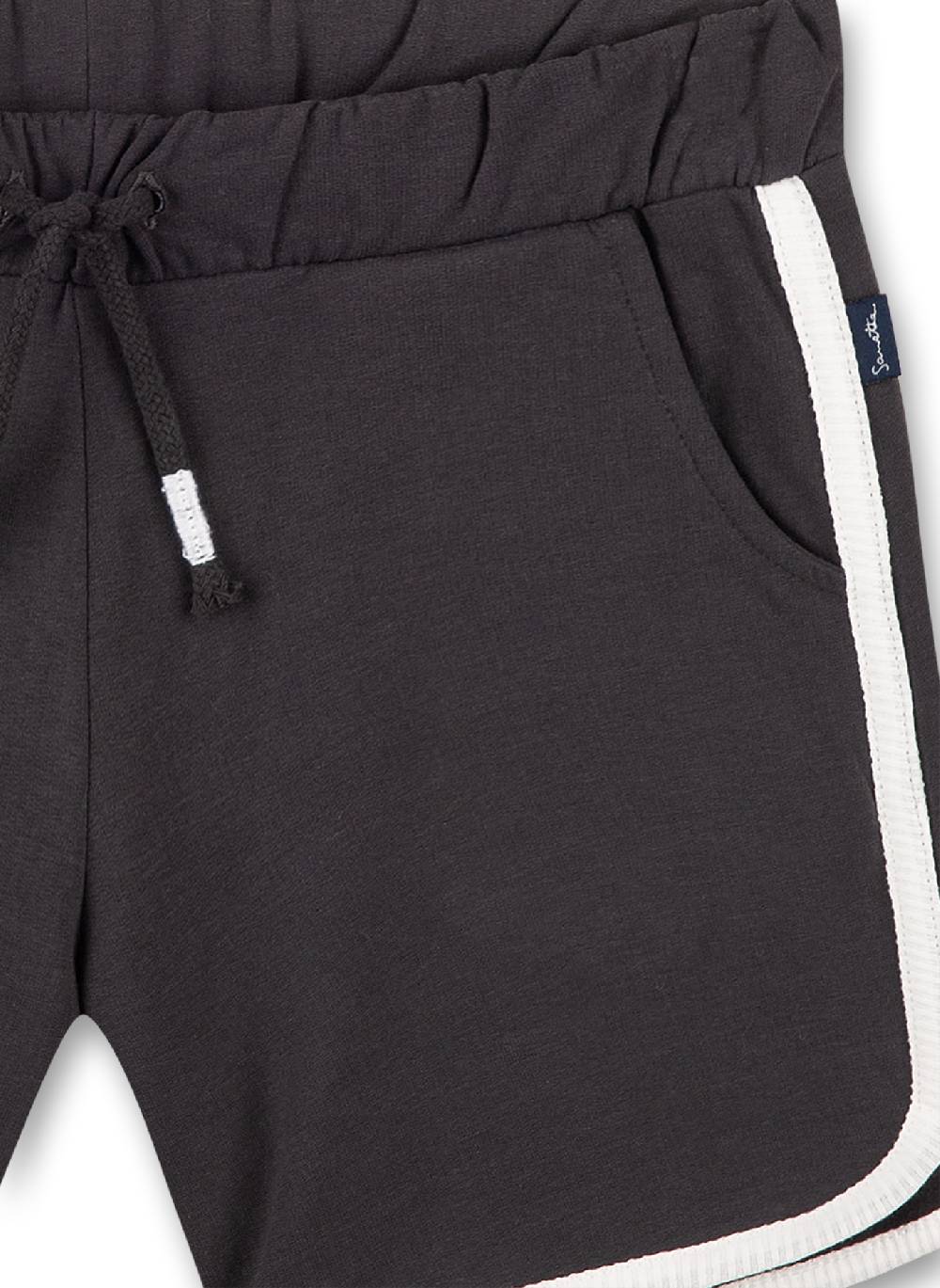 Sanetta Mädchen-Sweatshorts Anthrazit Tropical Rabatt