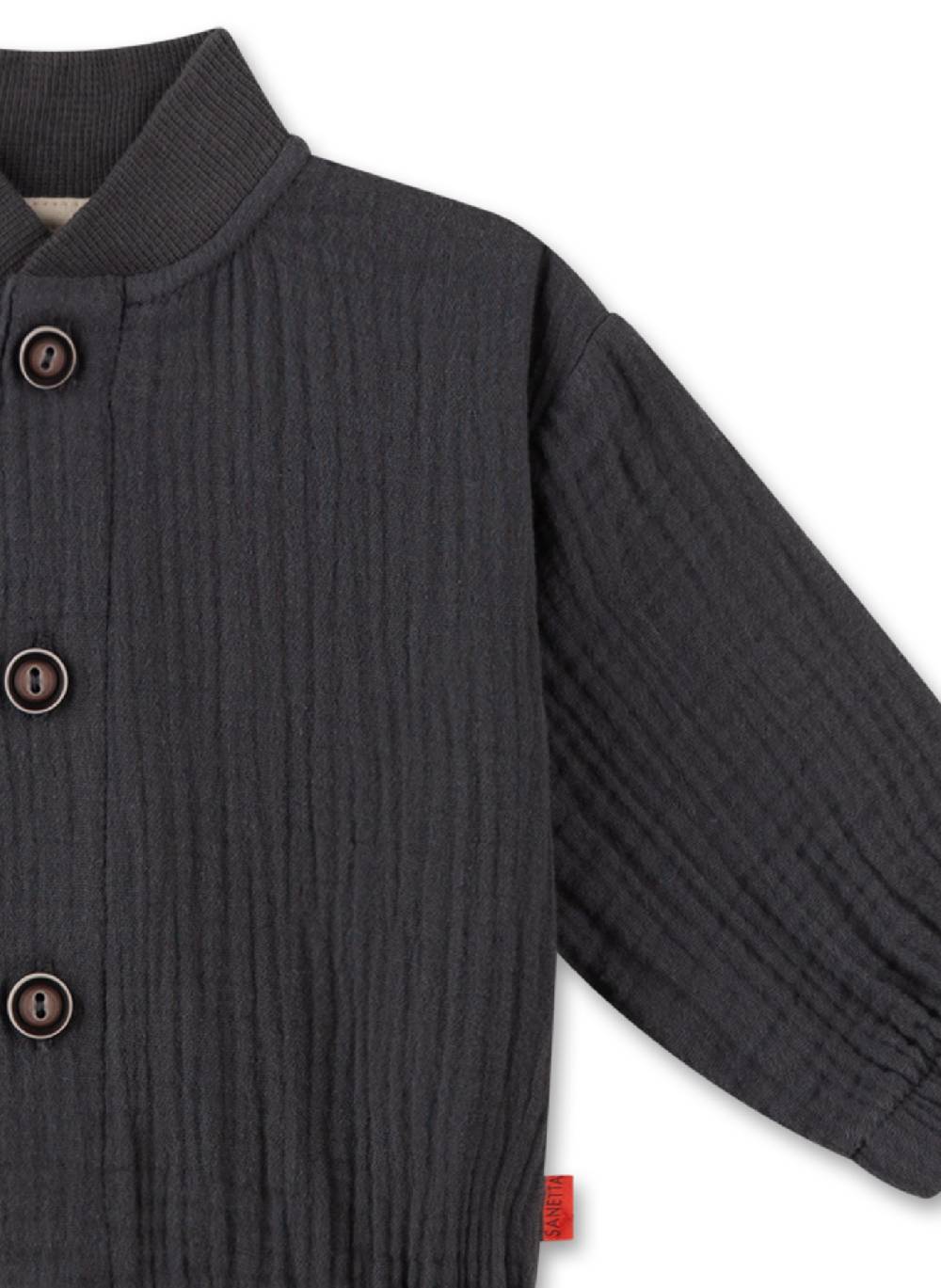 Sanetta Jungen-Jacke Grau aus Musselin Versandkostenfrei