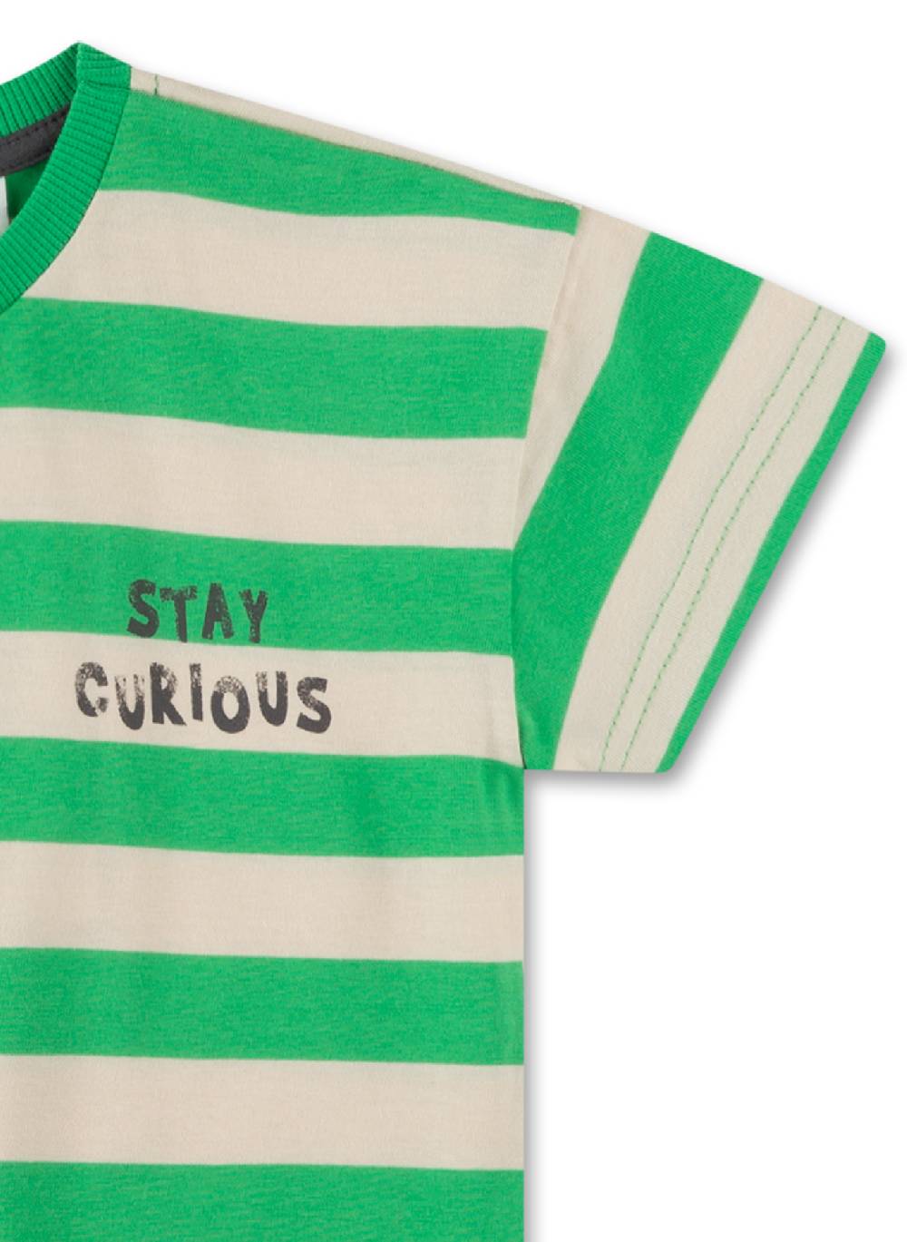 Sanetta Jungen T-Shirt Grün gestreift Zeitlich begrenztes Angebot