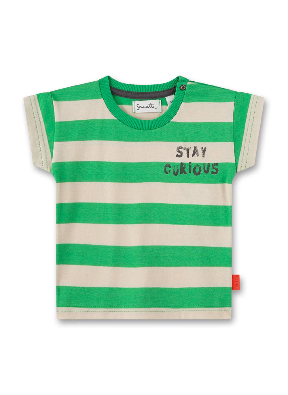 Sanetta Jungen T-Shirt Grün gestreift Zeitlich begrenztes Angebot