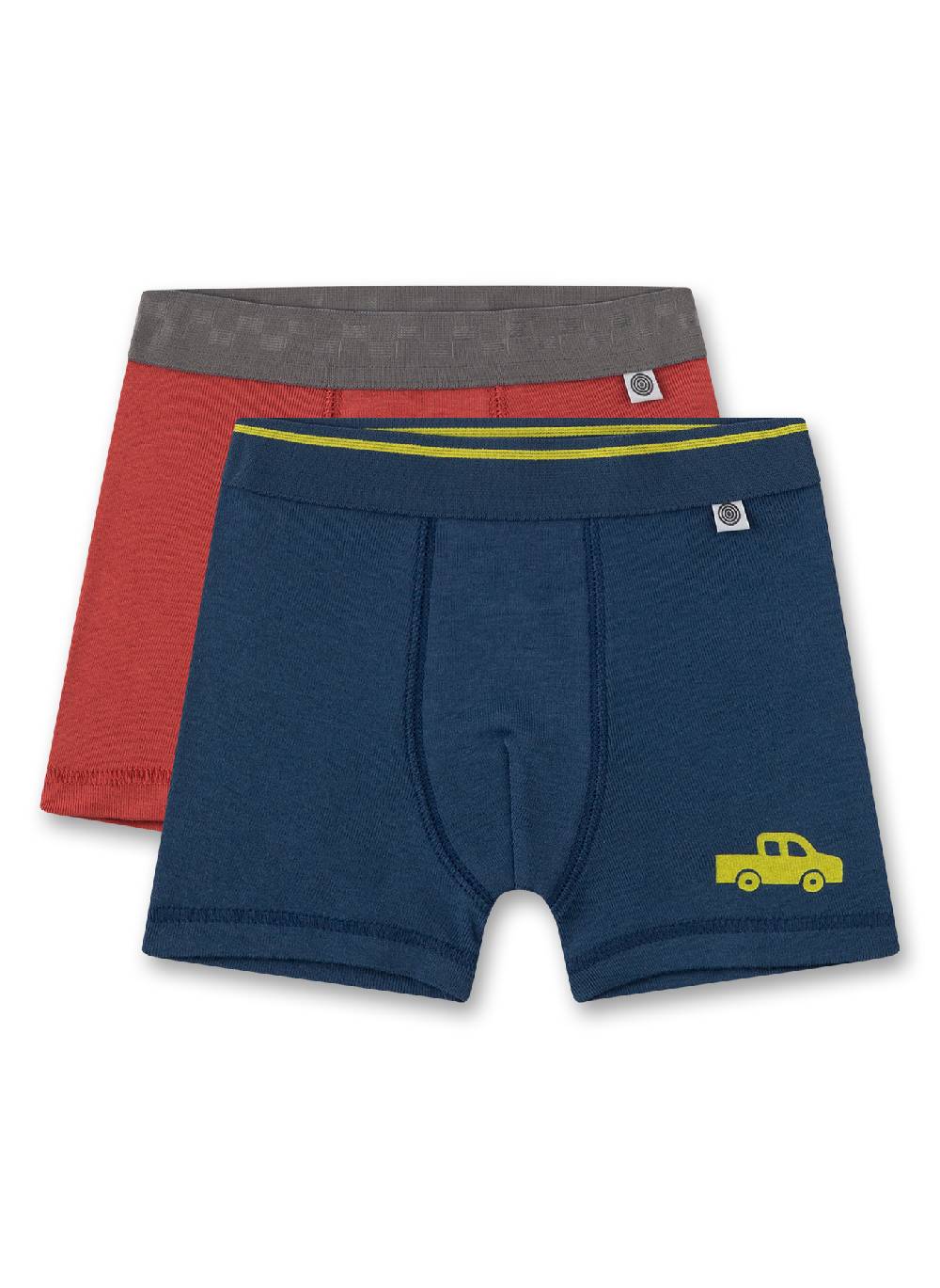 Sanetta Jungen-Hipshorts (Doppelpack) Dunkelblau mit Auto und Rost VIP-Rabatte