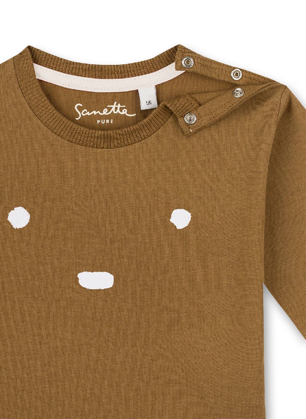 Sanetta Mädchen-Shirt langarm Braun Nur für heute