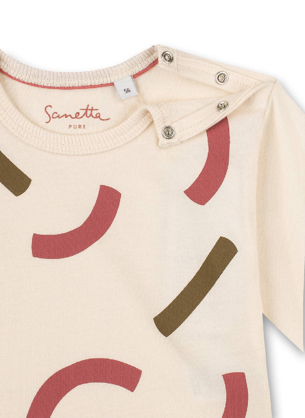 Sanetta Mädchen-Shirt langarm Off-White Sonderangebot der Fabrik