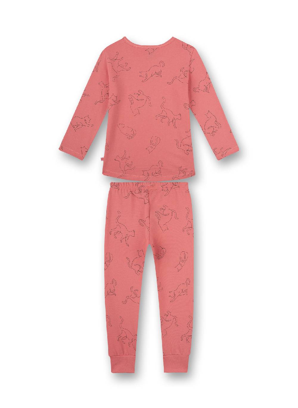 Sanetta Mädchen-Schlafanzug Rosa Fancy Cat Black Friday Preise