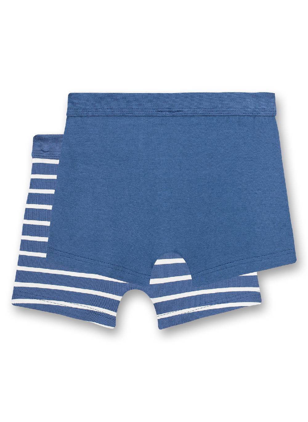 Sanetta Jungen-Shorts (Doppelpack) Blau und Blau Ringel im Angebot