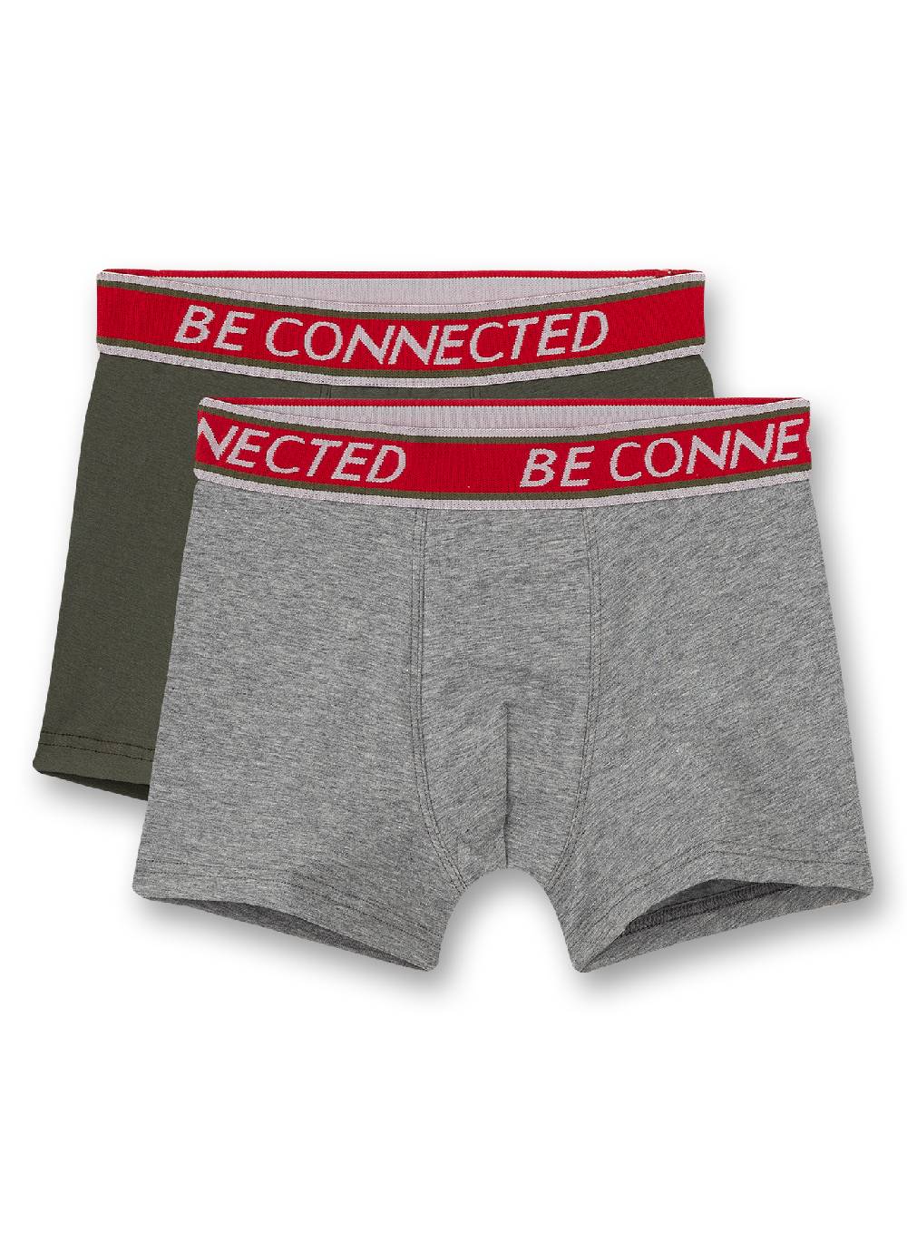 Sanetta Jungen-Shorts (Doppelpack) Graumelange und Khaki Limitierter Zeitrabatt