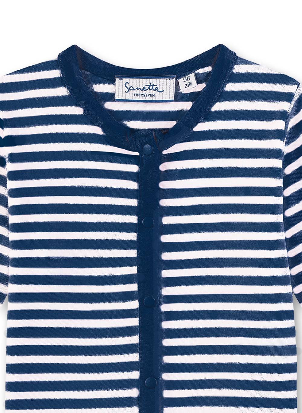 Sanetta Jungen-Strickjacke Blau-geringelt Rabatt