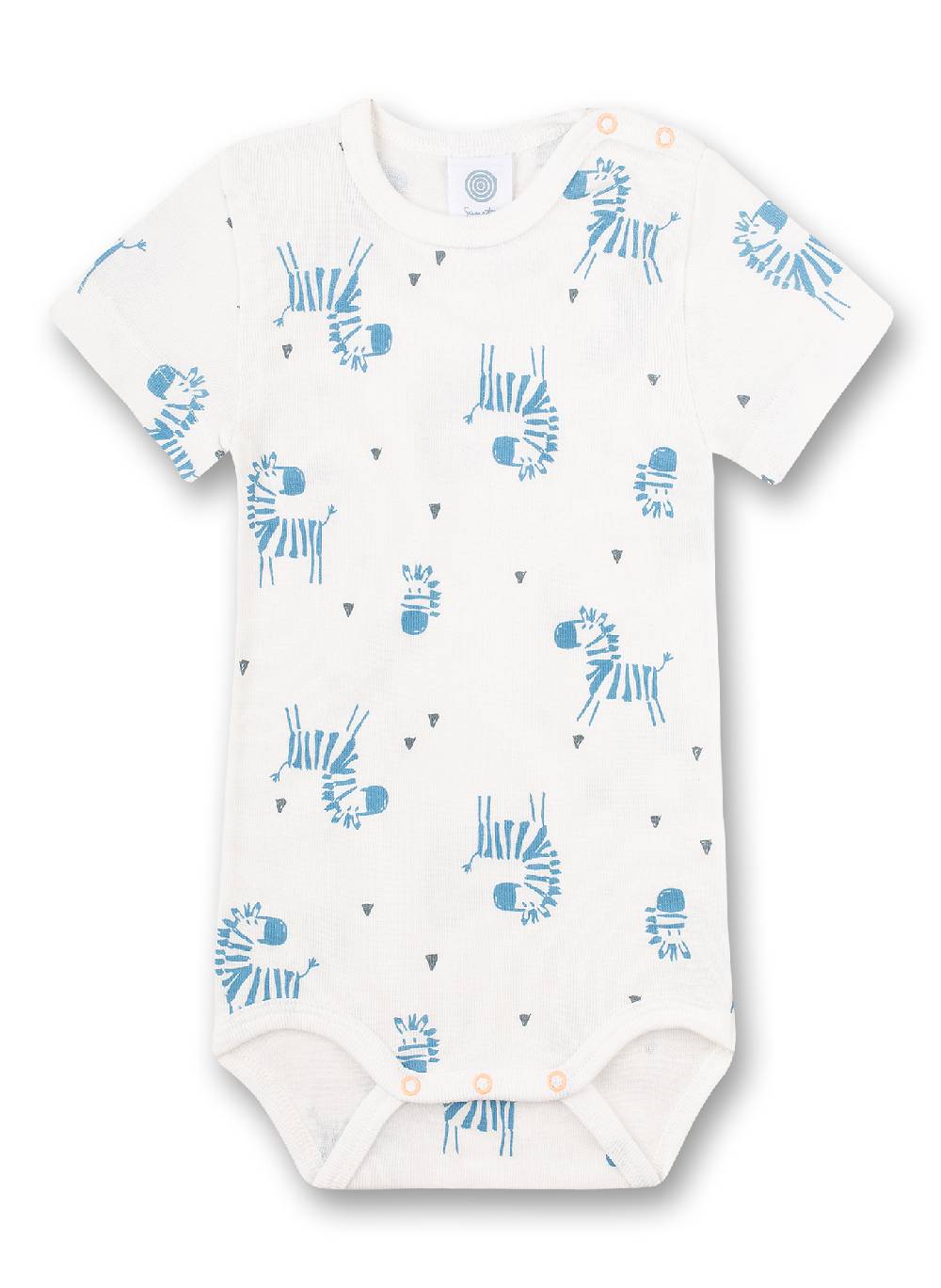 Sanetta Body kurzarm Weiß Zebra Tiefpreis