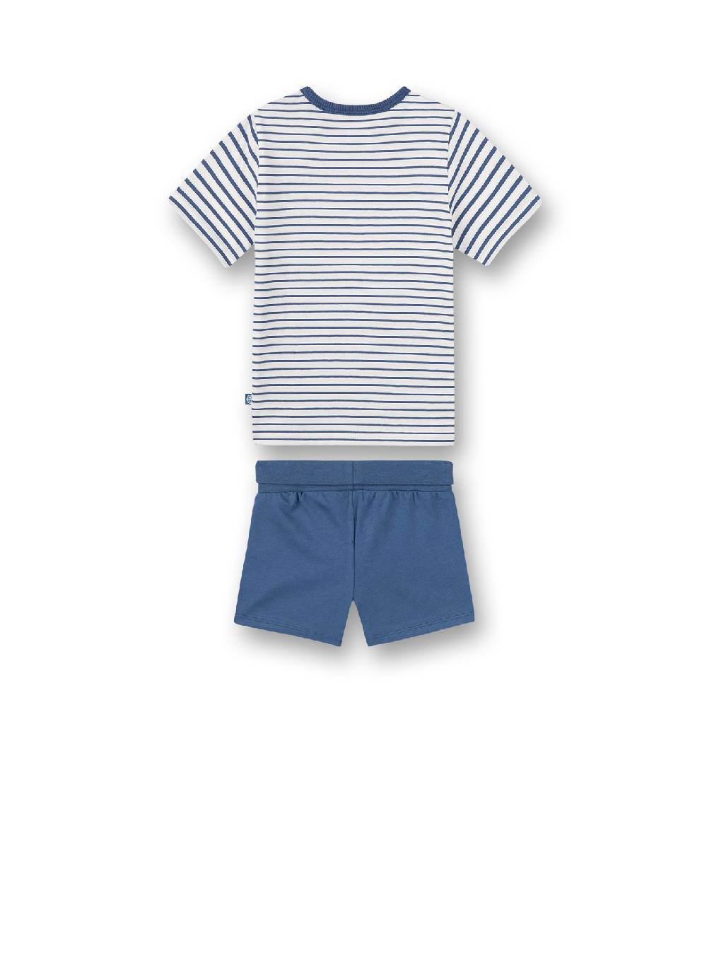 Sanetta Jungen-Schlafanzug kurz Blau Ringel Letzte 2 Tage