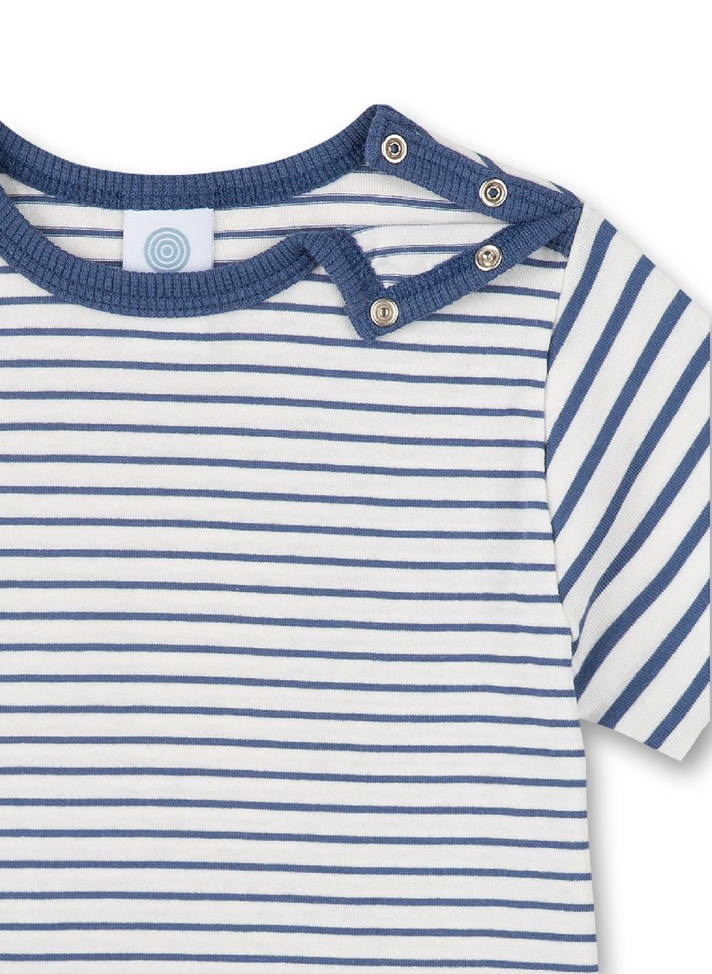 Sanetta Jungen-Schlafanzug kurz Blau Ringel Letzte 2 Tage