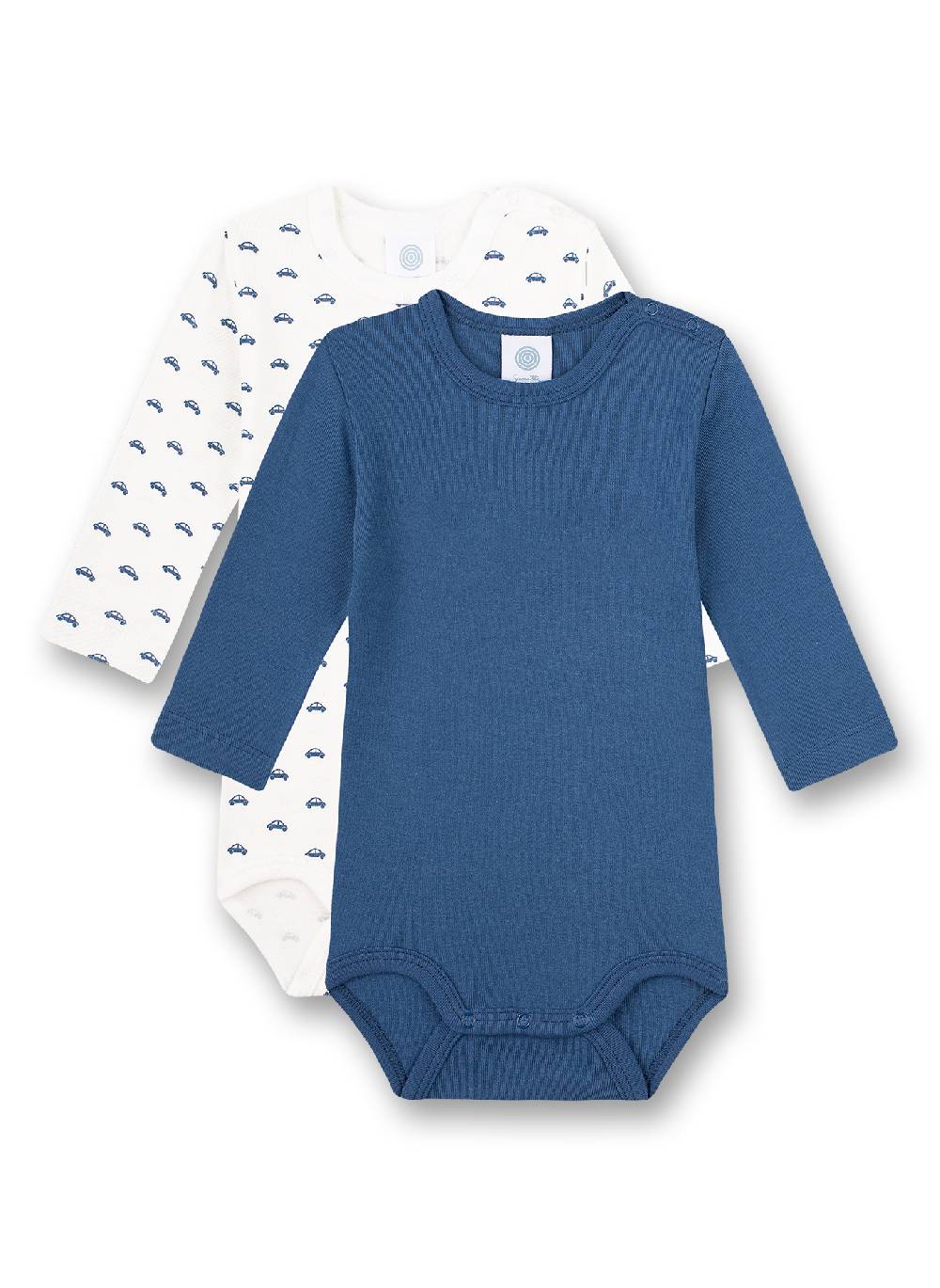 Sanetta Body langarm (Doppelpack) Weiß und Blau Bis zu 65% Rabatt