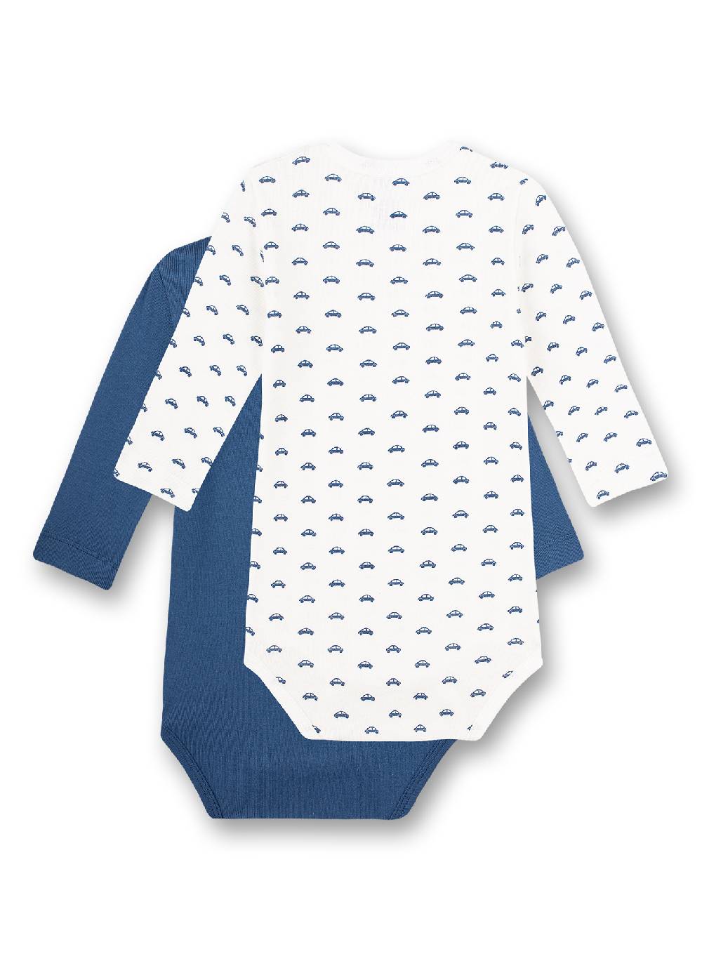 Sanetta Body langarm (Doppelpack) Weiß und Blau Bis zu 65% Rabatt