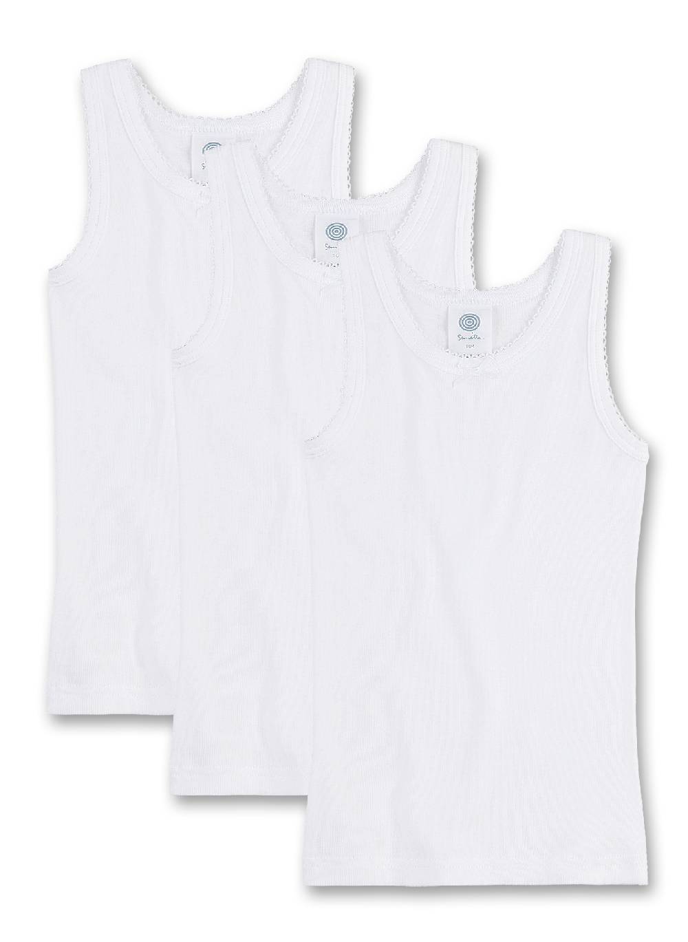 Sanetta Mädchen-Unterhemd (Dreierpack) Black Friday Preise