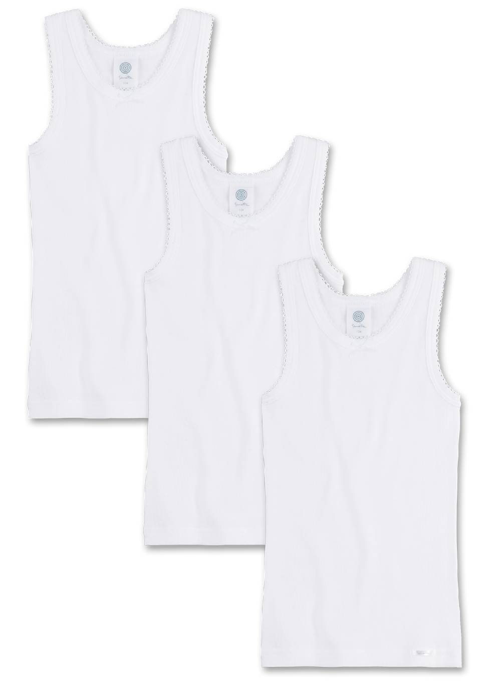 Sanetta Mädchen-Unterhemd (Dreierpack) Black Friday Preise