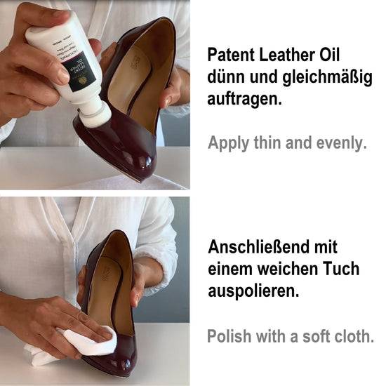 Schuhwerk Schwangau Solitaire Lack Lederöl Saisonschlussverkauf