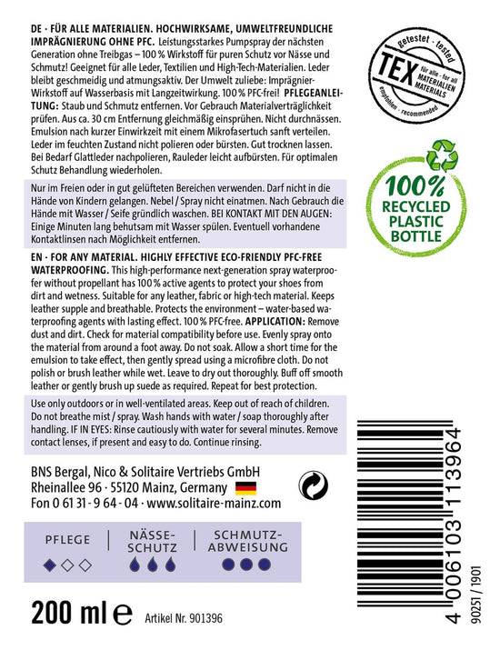 Schuhwerk Schwangau Solitaire Ecco Care Pure Protect Kauf eins, bekomm eins gratis