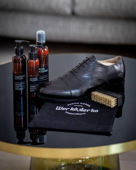 Schuhwerk Schwangau Wer ko, der ko Premium-Pflegeset Zeitbegrenzte Promotion