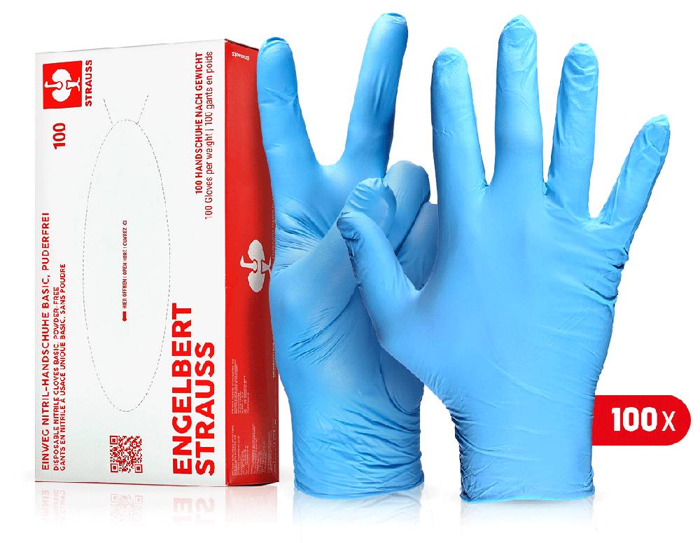 Strauss Einweg Nitril-Handschuhe Basic, puderfrei Super Rabatt