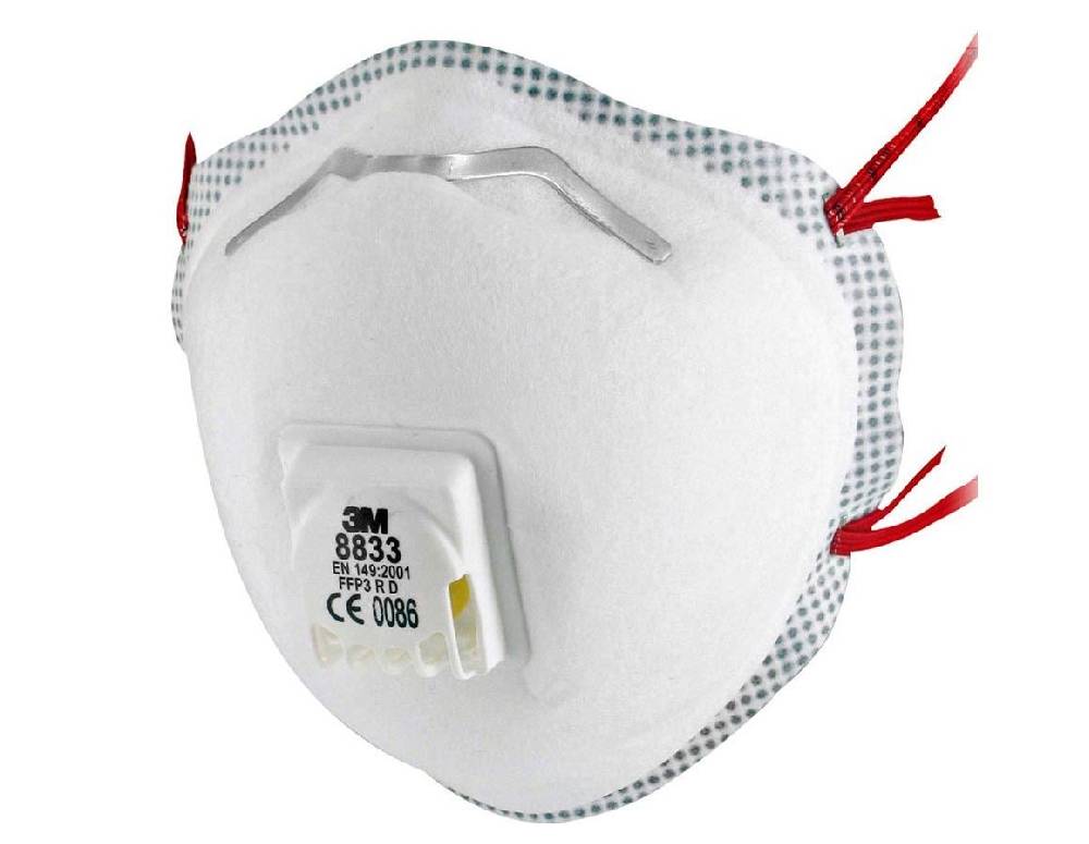 Strauss 3M Atemschutzmaske 8833, FFP3 R D, 10 Stk zollfrei