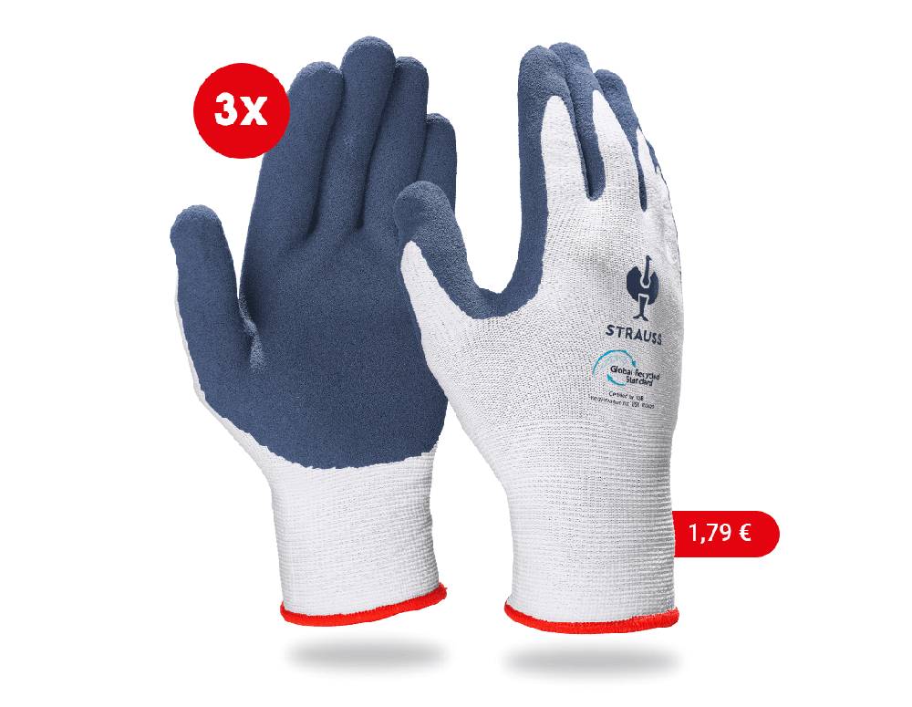 Strauss e.s. Latexschaum-Handschuhe recycled, 3 Paar Hotsell