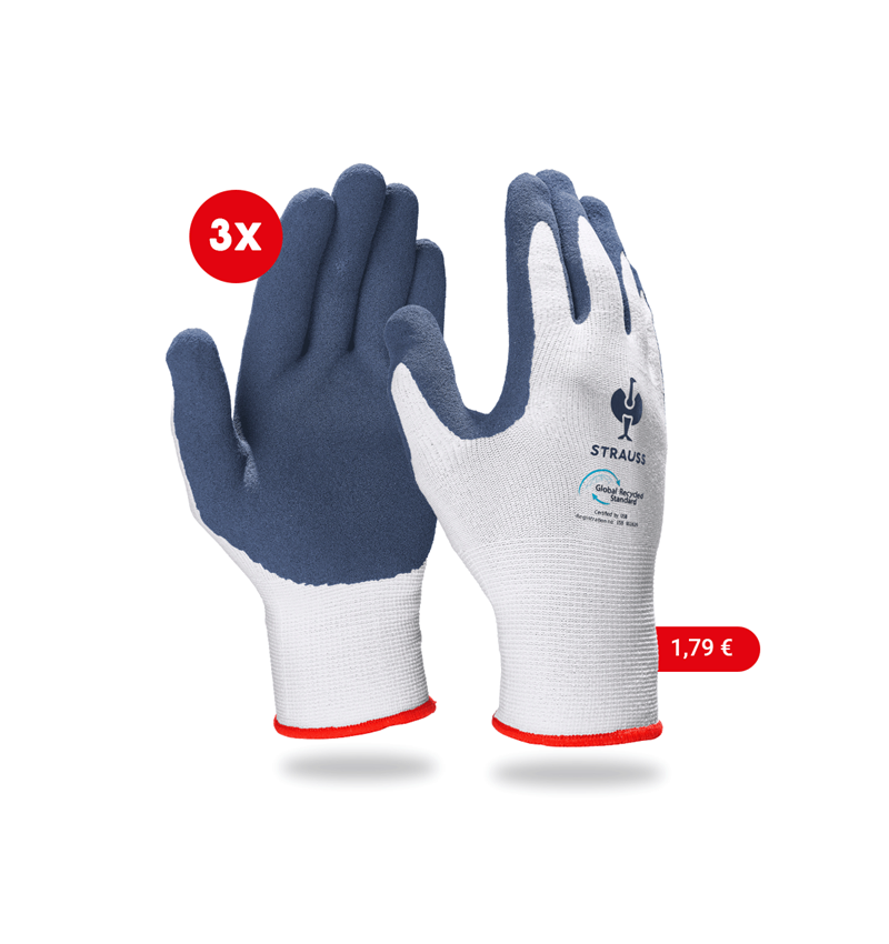 Strauss e.s. Latexschaum-Handschuhe recycled, 3 Paar Hotsell