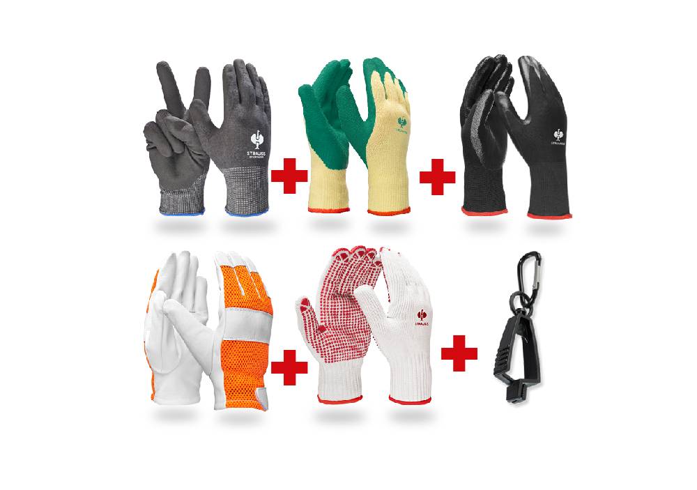 Strauss Handschuh-Profi Set Forst & Garten Kostenlose Rückgabe