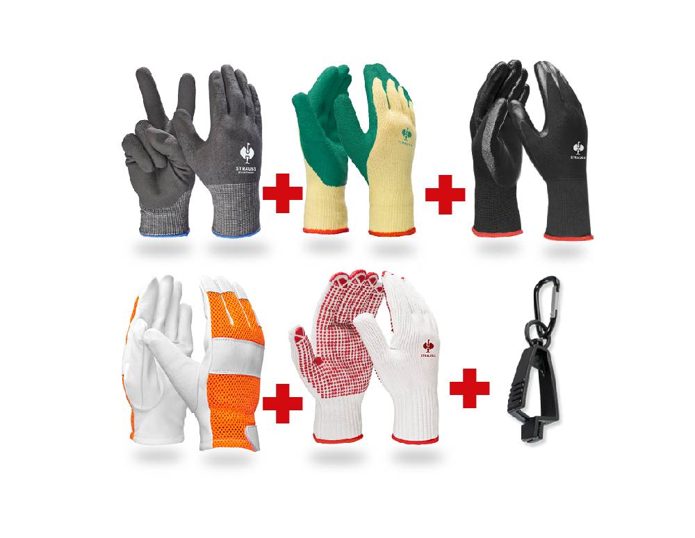 Strauss Handschuh-Profi Set Forst & Garten Kostenlose Rückgabe