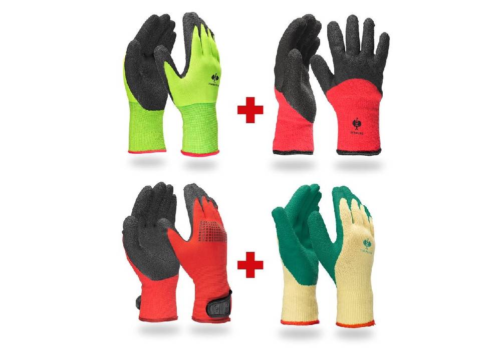 Strauss Handschuh- Profi Set Strick-Latex Letzter Tag