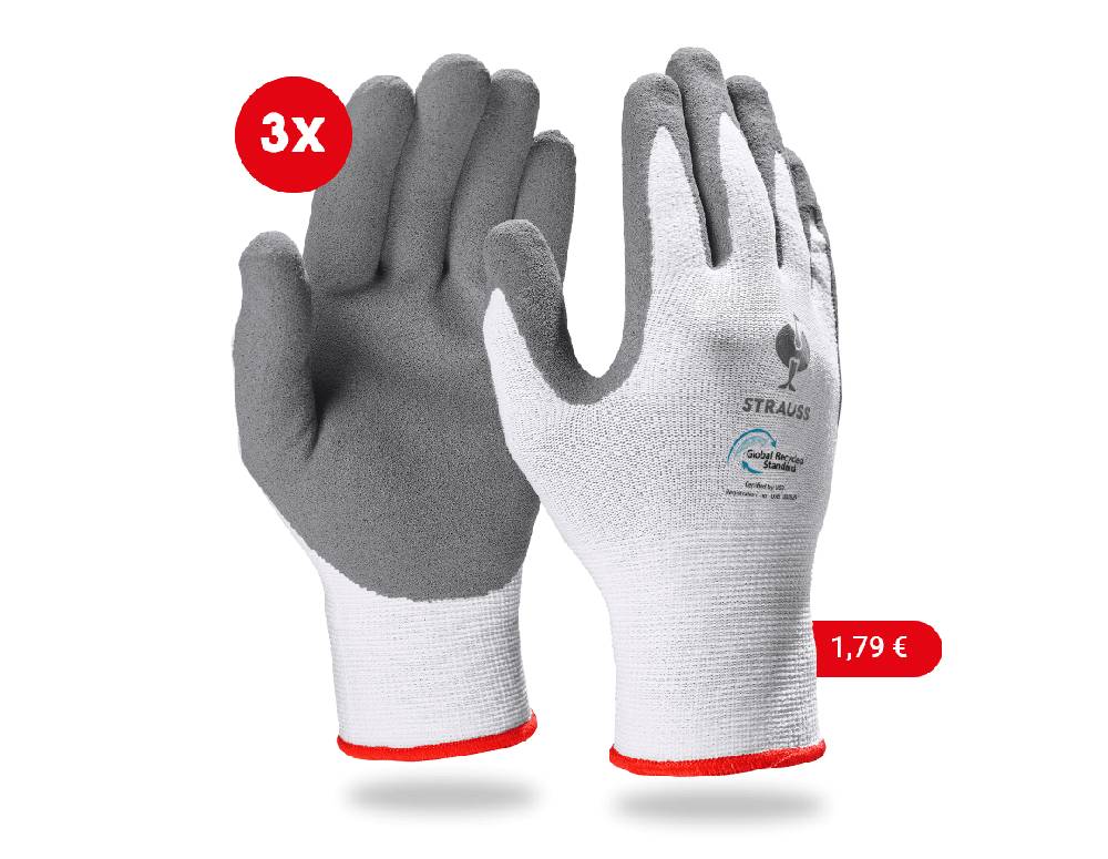 Strauss e.s. Nitrilschaum-Handschuhe recycled, 3 Paar Günstiger Verkauf