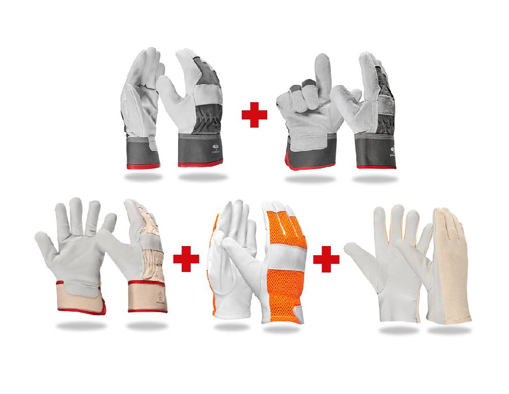 Strauss Handschuh-Profi-Set Leder II Exklusivangebot